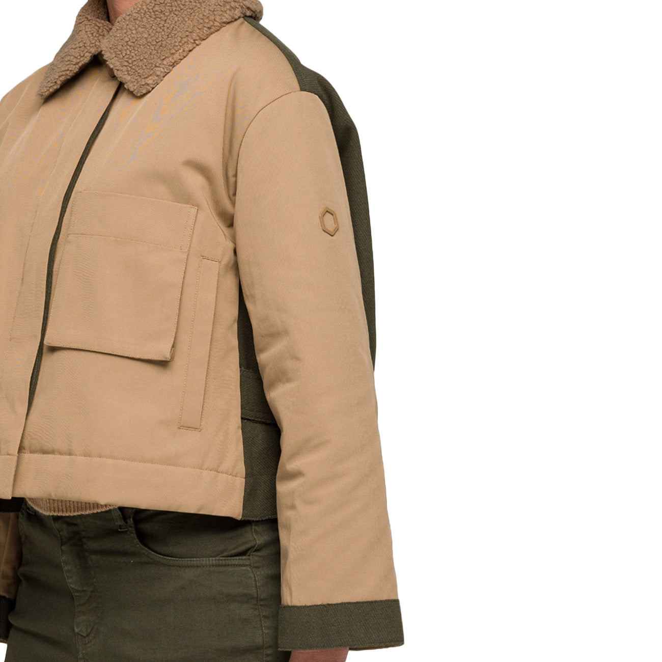HOX Cappotto Corto Con Colletto XD6773 CO02 AMBRA 