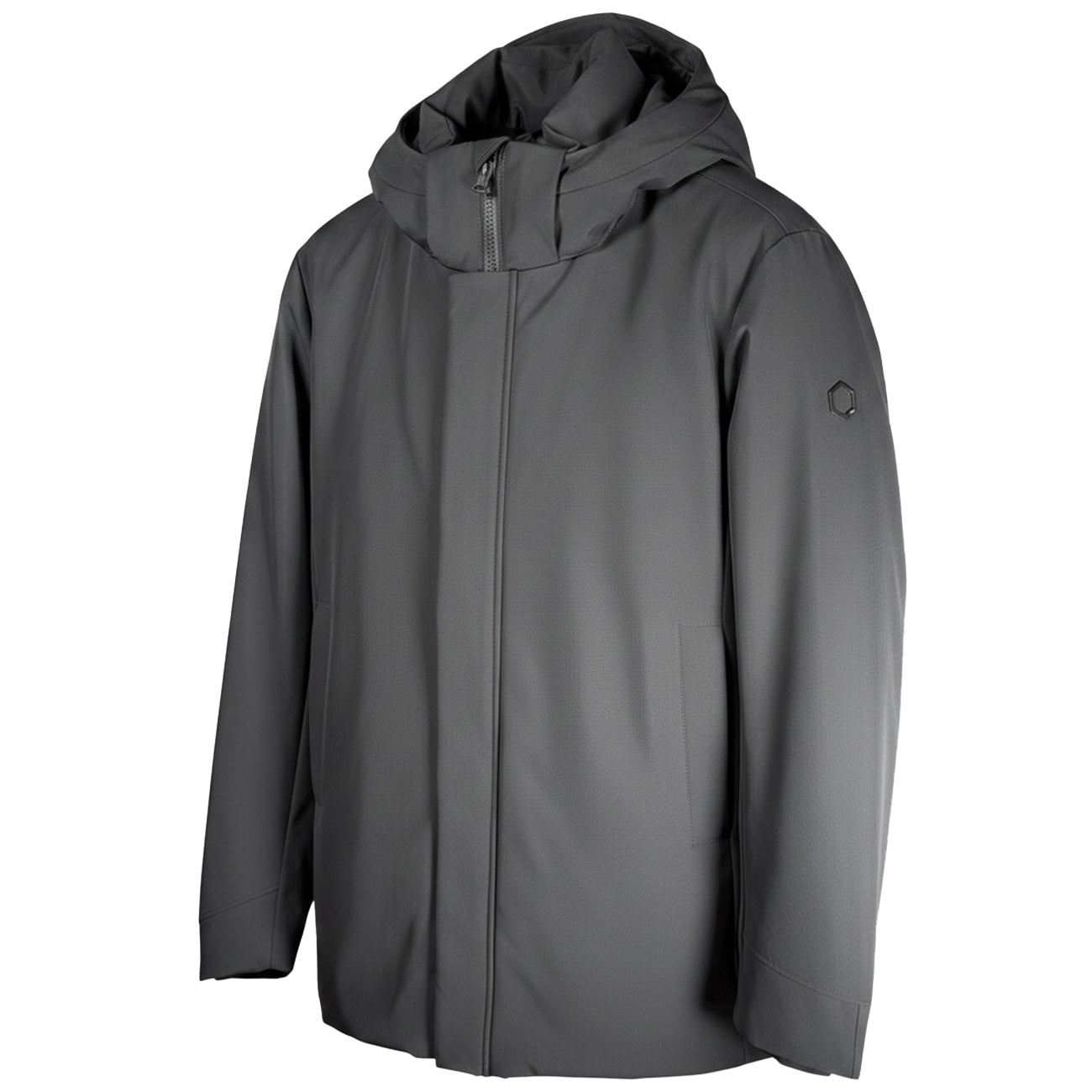 HOX Imbottito Lungo Tecnico Con Cappuccio XU5703 TPL20 CARBON 
