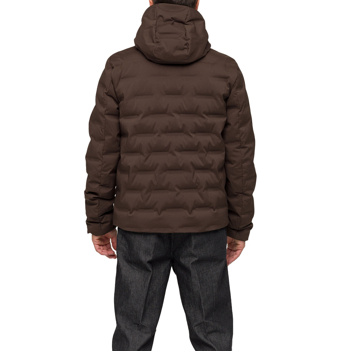 HOX Piumino Trapuntato Con Cappuccio XU5713 DF30 MOCHA 