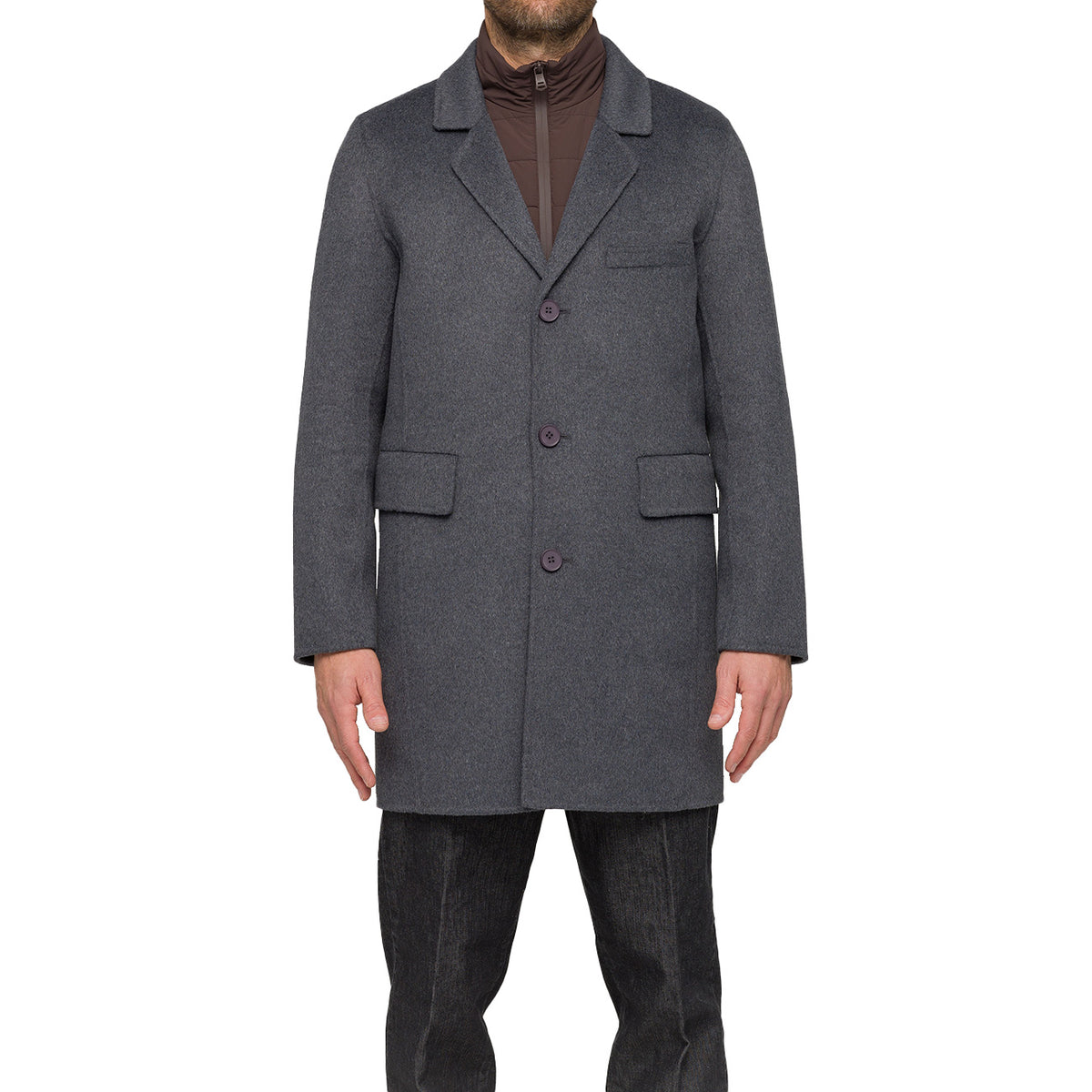 HOX Cappotto Con Gilet Interno XU5740 WO70 SMOKEYGREY 