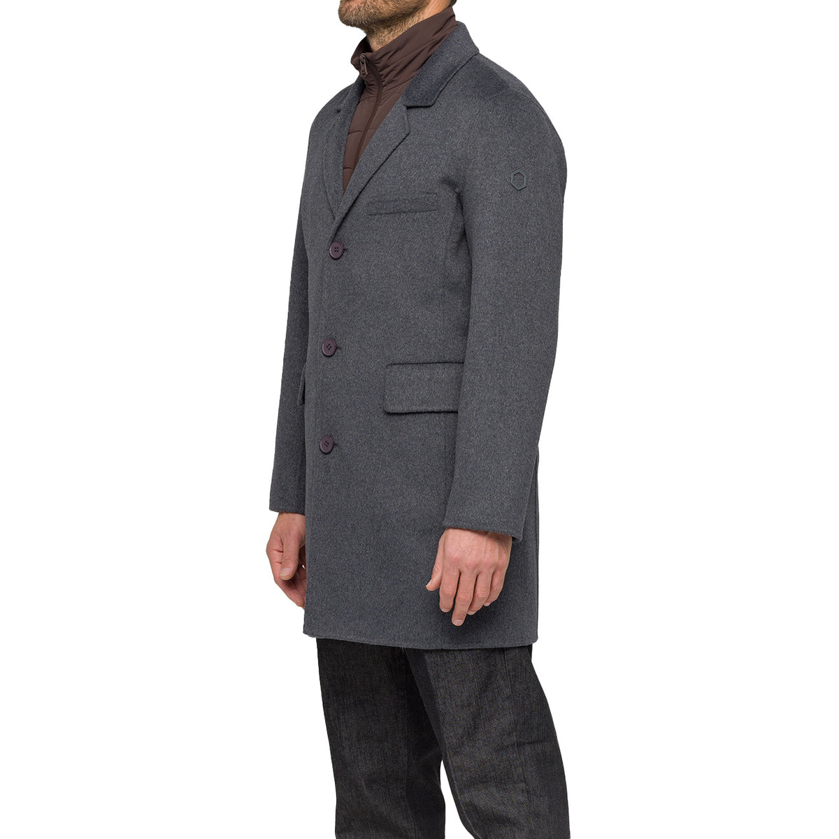 HOX Cappotto Con Gilet Interno XU5740 WO70 SMOKEYGREY 