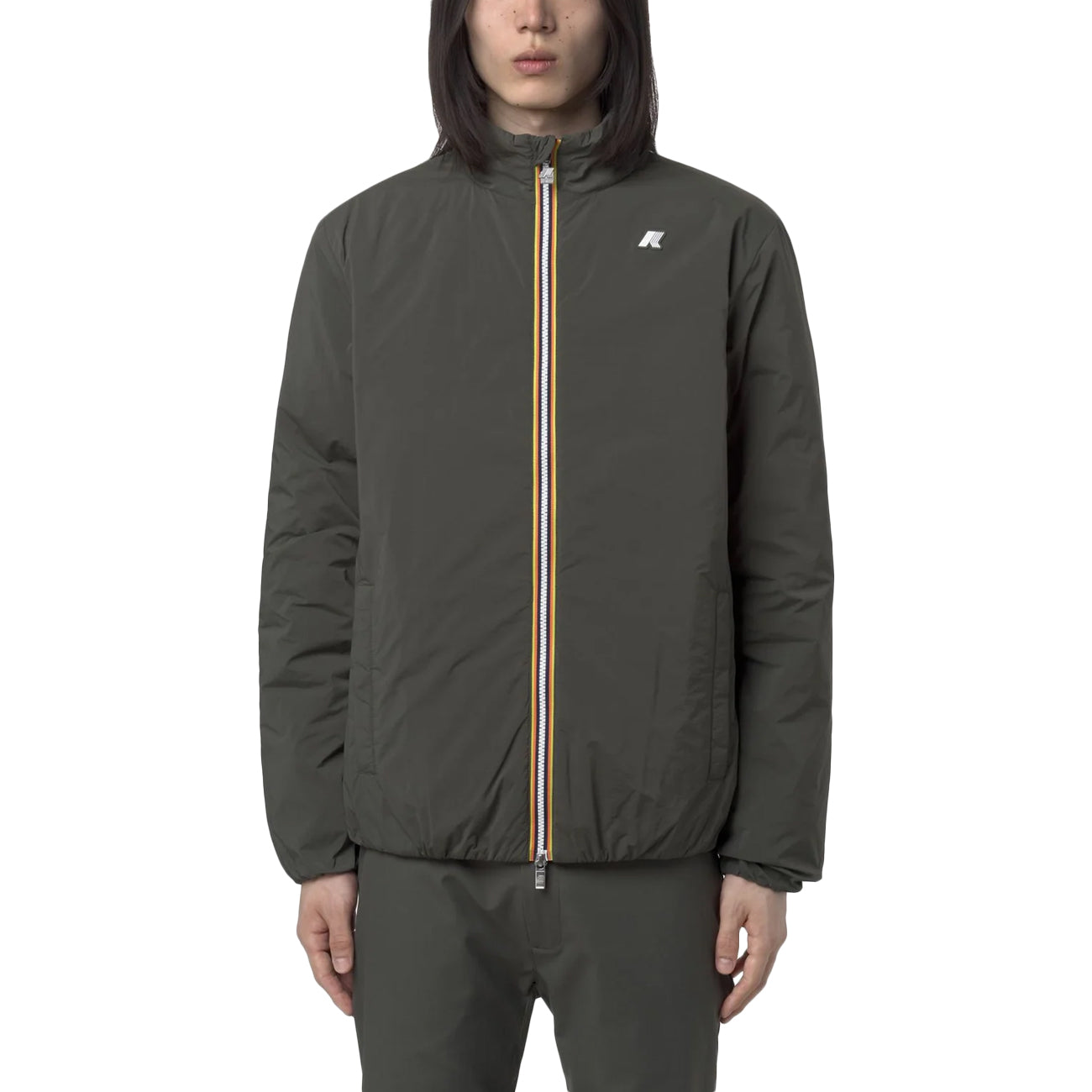 K-WAY Valentine Plain Warm K2136CW WMR GREEN BLACKISH 