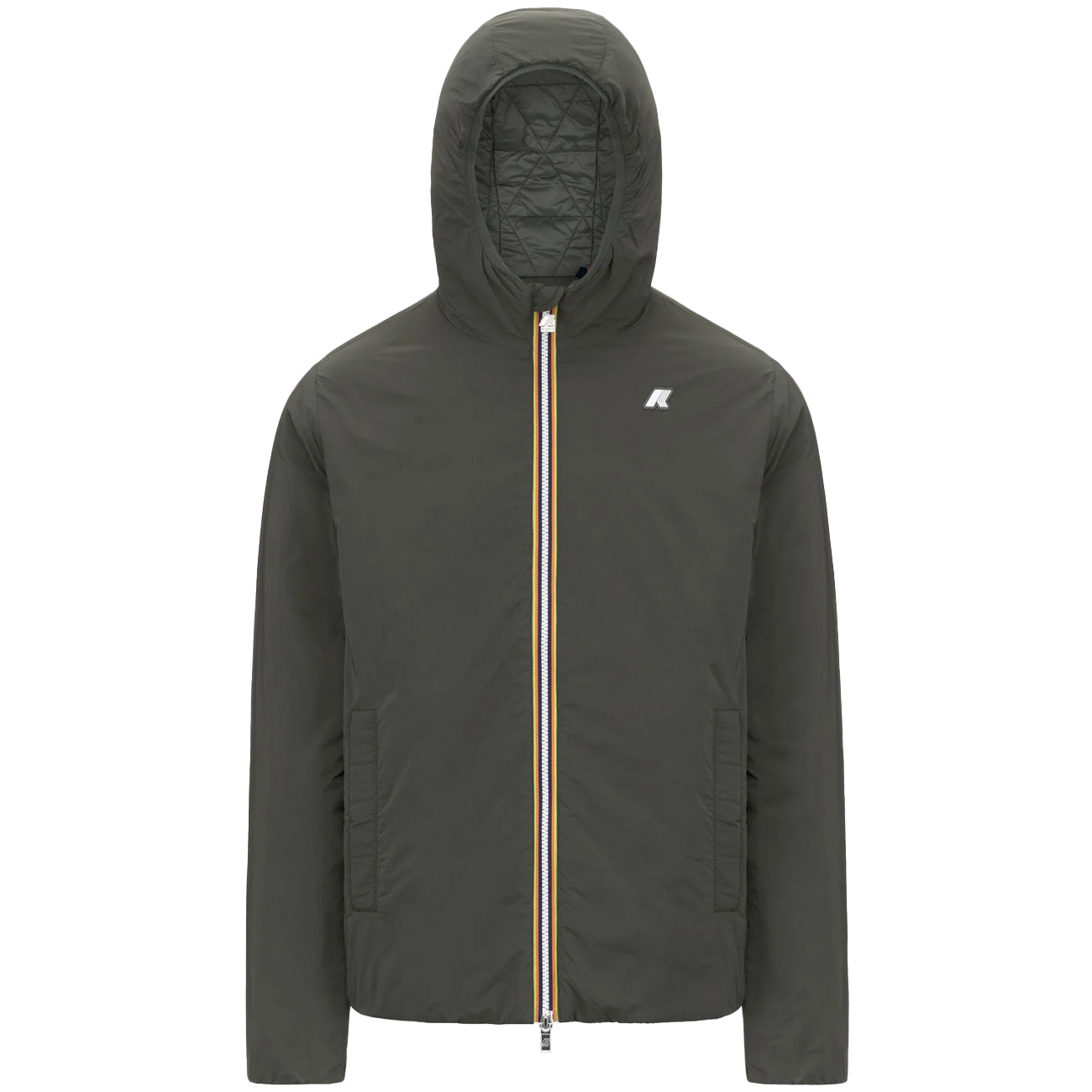 K-WAY Jack Plain Warm K2136DW WMR GREEN BLACKISH 