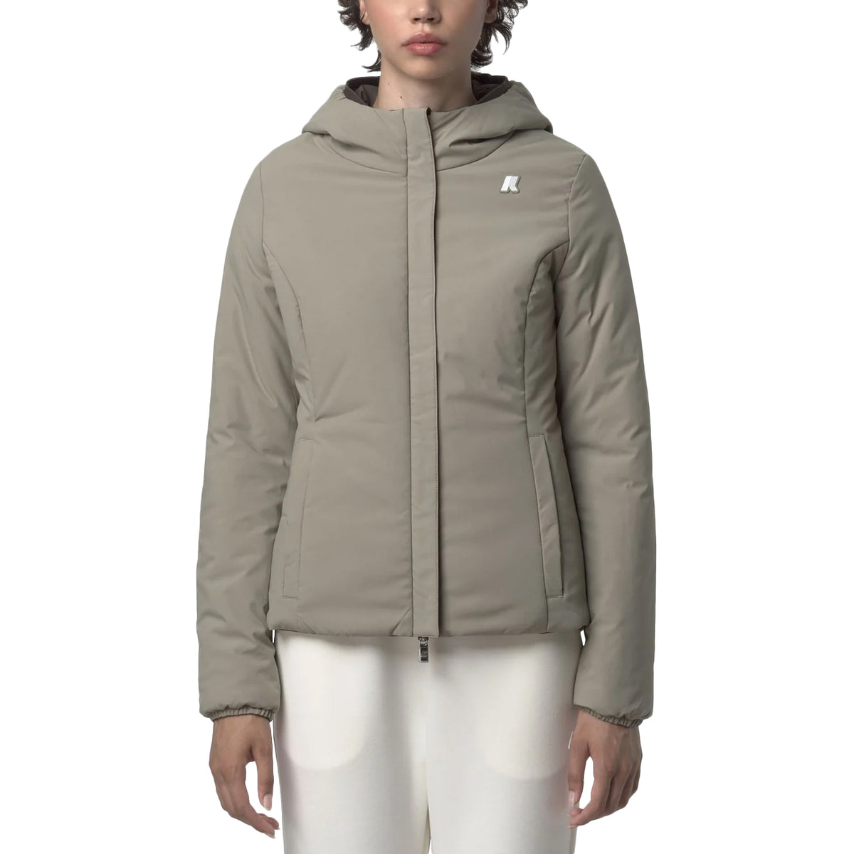 K-WAY Lily ST Warm Reversible K6128TW B42 BLACK OLIVE - GREEN 