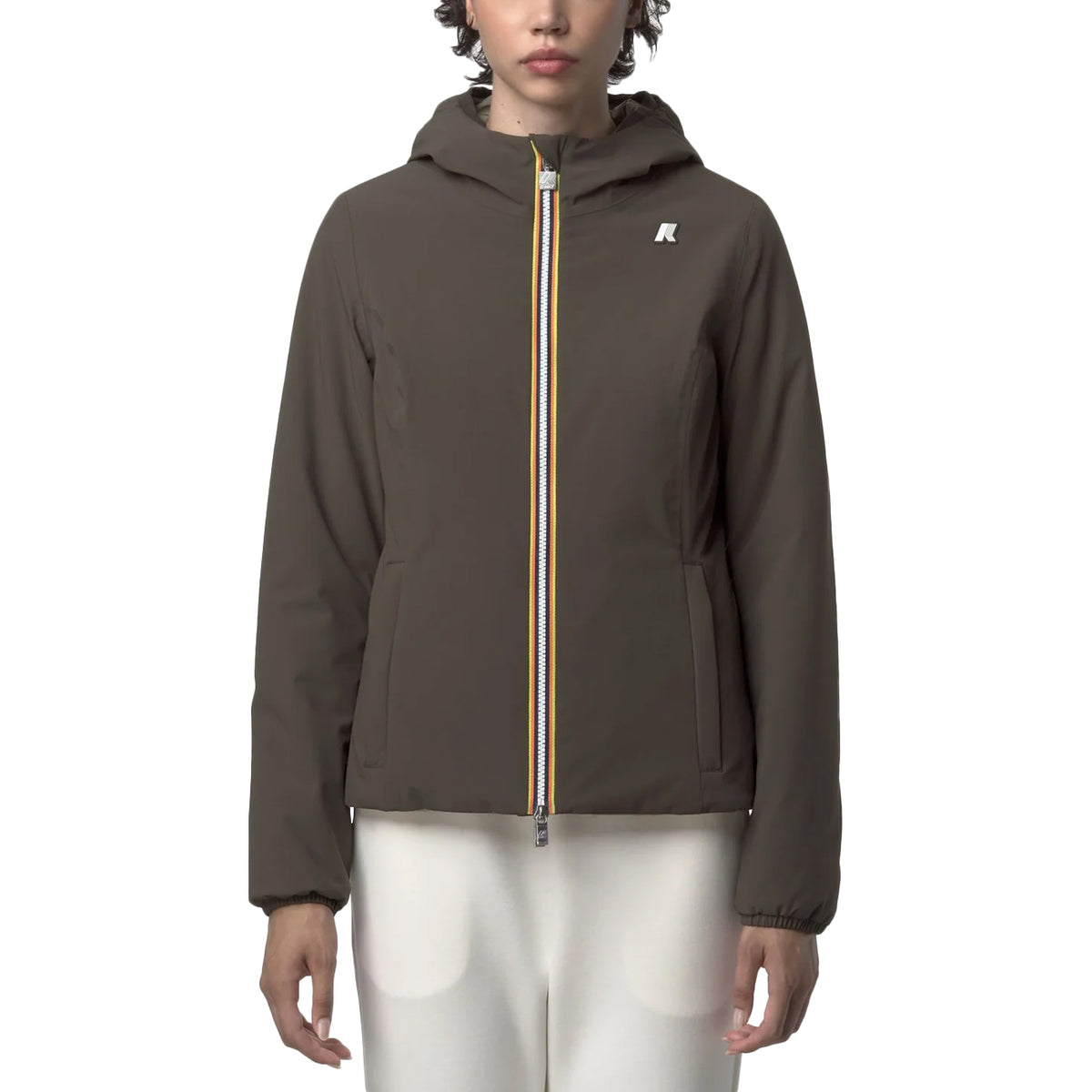 K-WAY Lily ST Warm Reversible K6128TW B42 BLACK OLIVE - GREEN 