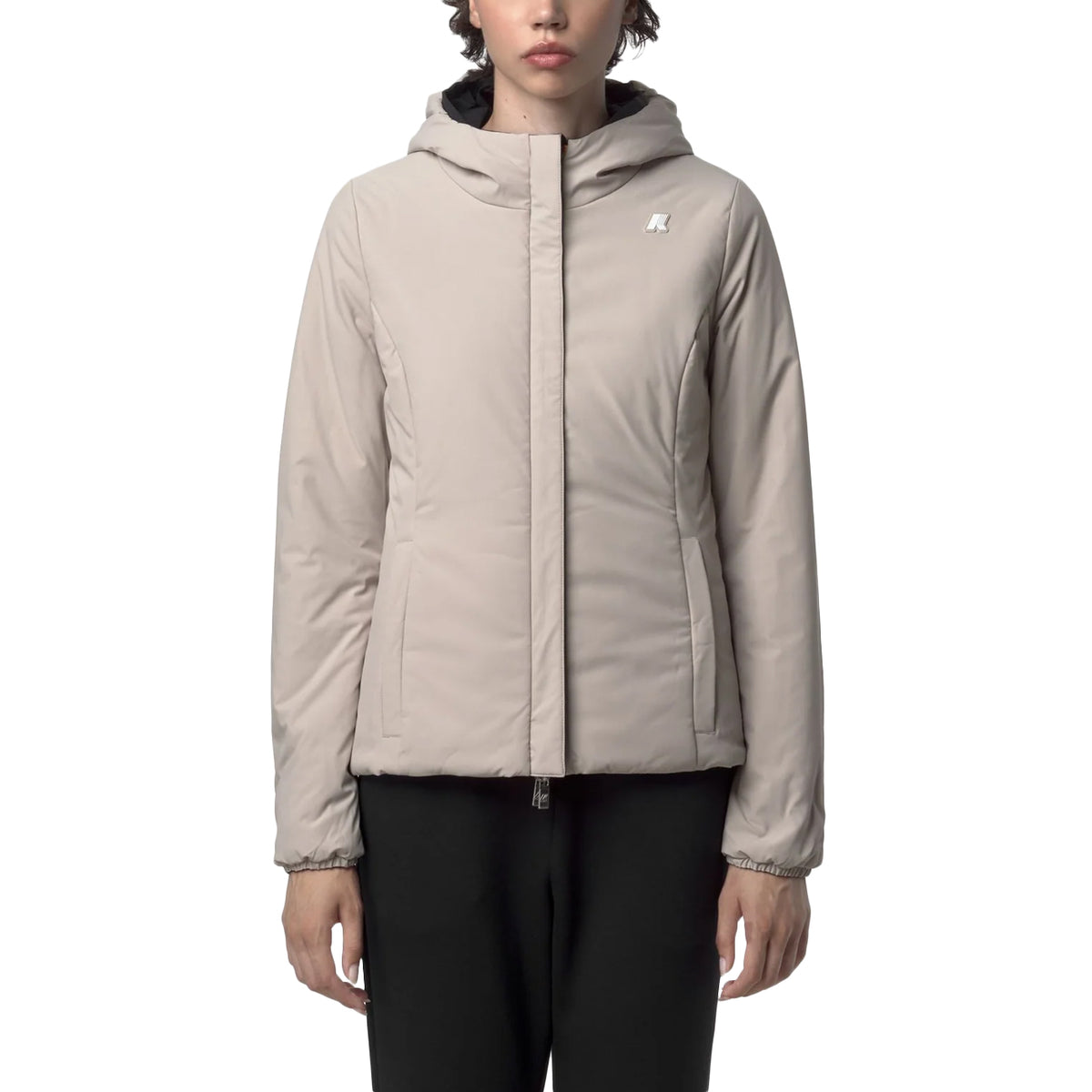 K-WAY Lily ST Warm Reversible K6128TW BC9 BLACK PURE-BEIGE C 