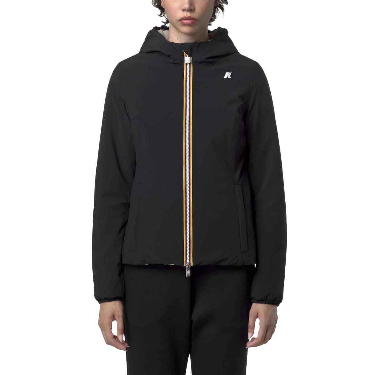 K-WAY Lily ST Warm Reversible K6128TW BC9 BLACK PURE-BEIGE C 