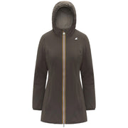 K-WAY Denise ST Warm Reversible K6128UW B42 BLACK OLIVE-GREEN 