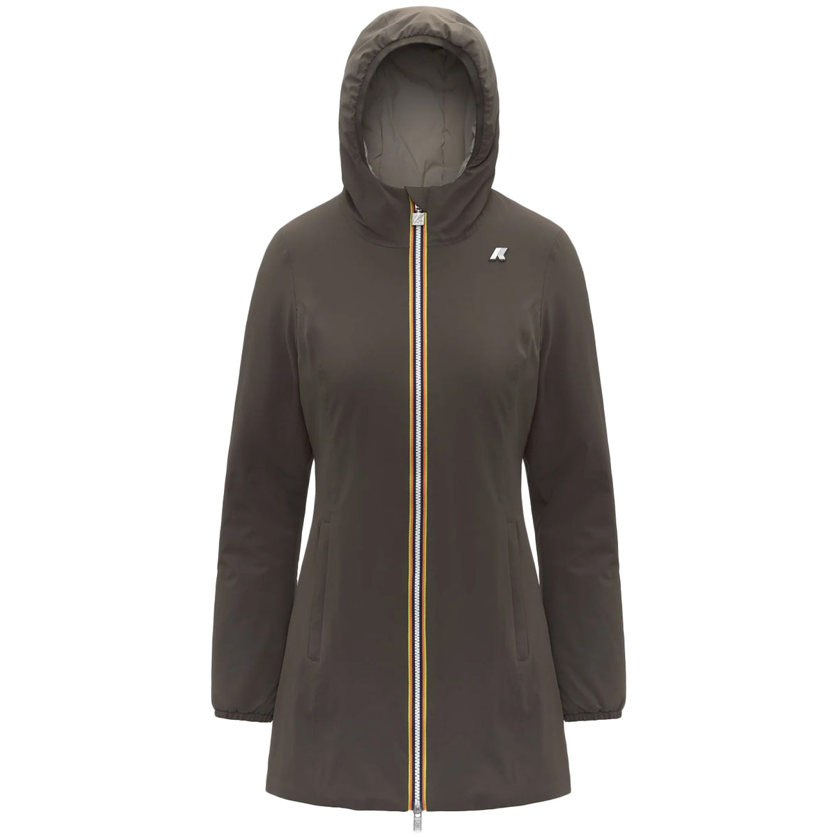K-WAY Denise ST Warm Reversible K6128UW B42 BLACK OLIVE-GREEN 