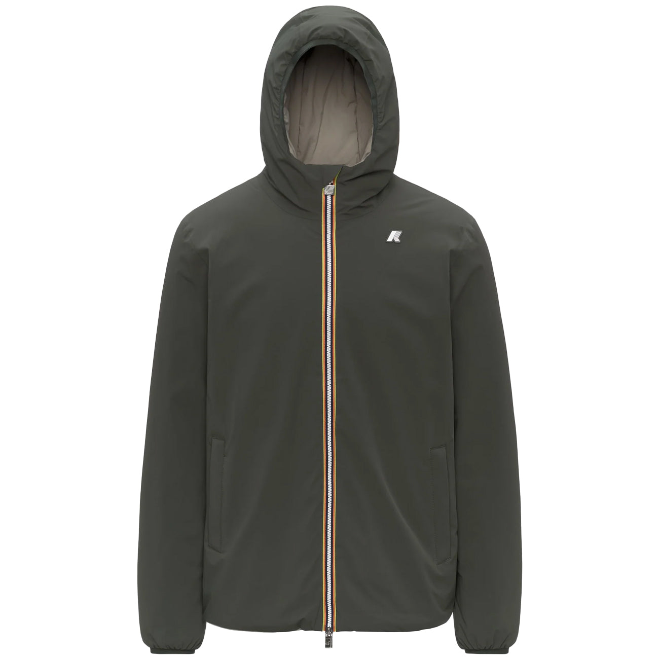 K-WAY Jack ST Warm Reversible K6128VW B2P GREEN BLACKISH 