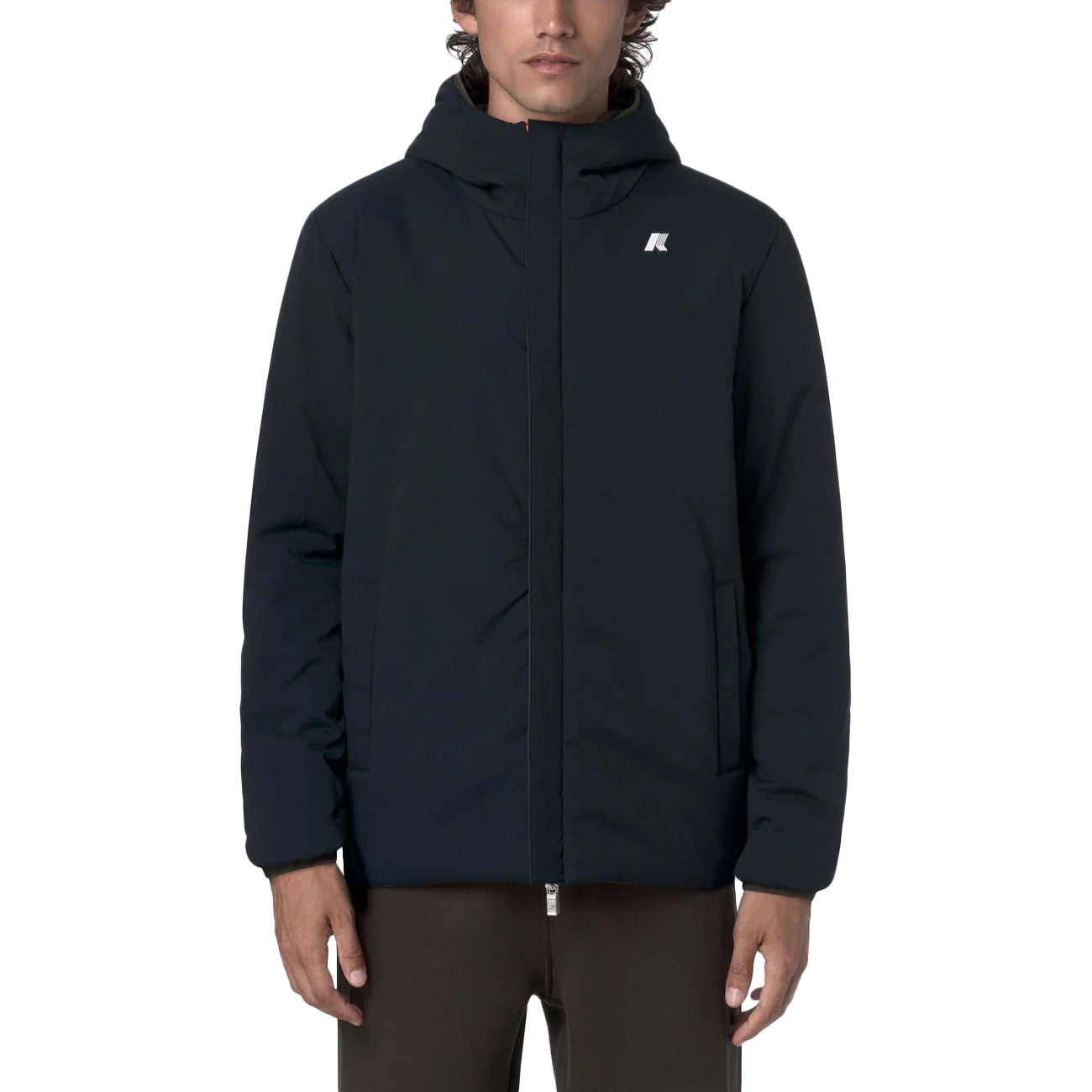 K-WAY Jack ST Warm Reversible K6128VW B3A BLACK OLIVE 