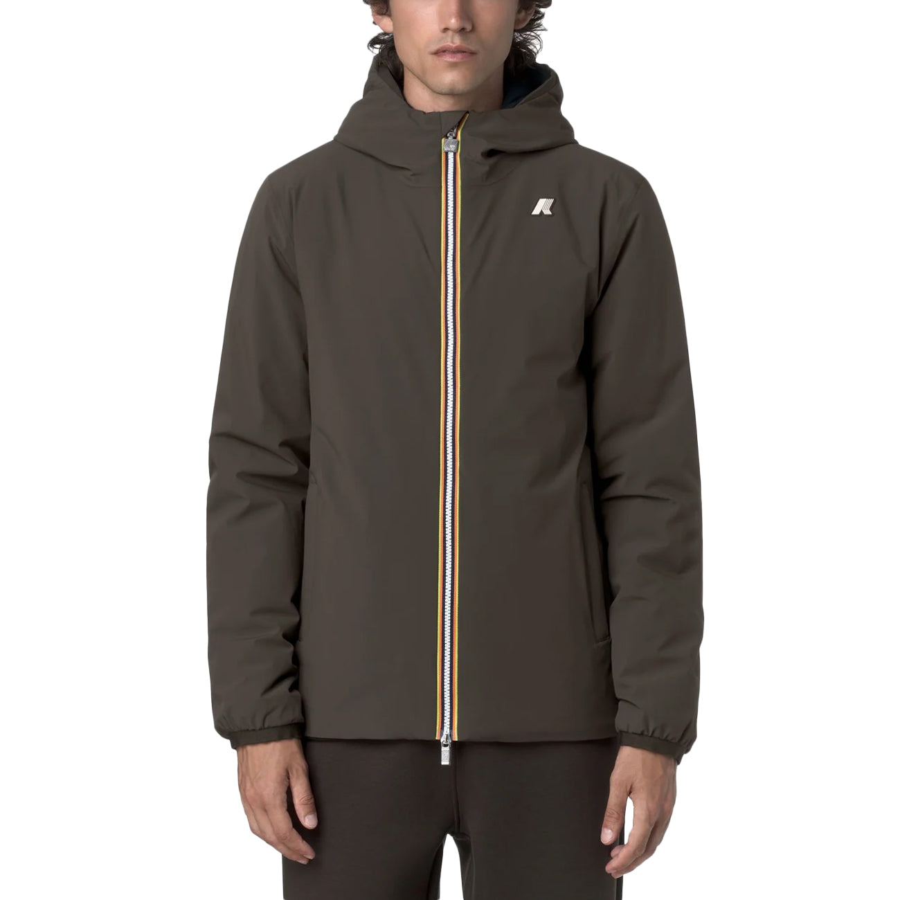 K-WAY Jack ST Warm Reversible K6128VW B3A BLACK OLIVE 