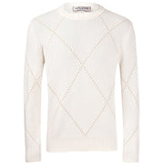 LA FILERIA Maglia Girocollo A Rombi 13156/19653 001 BEIGE 