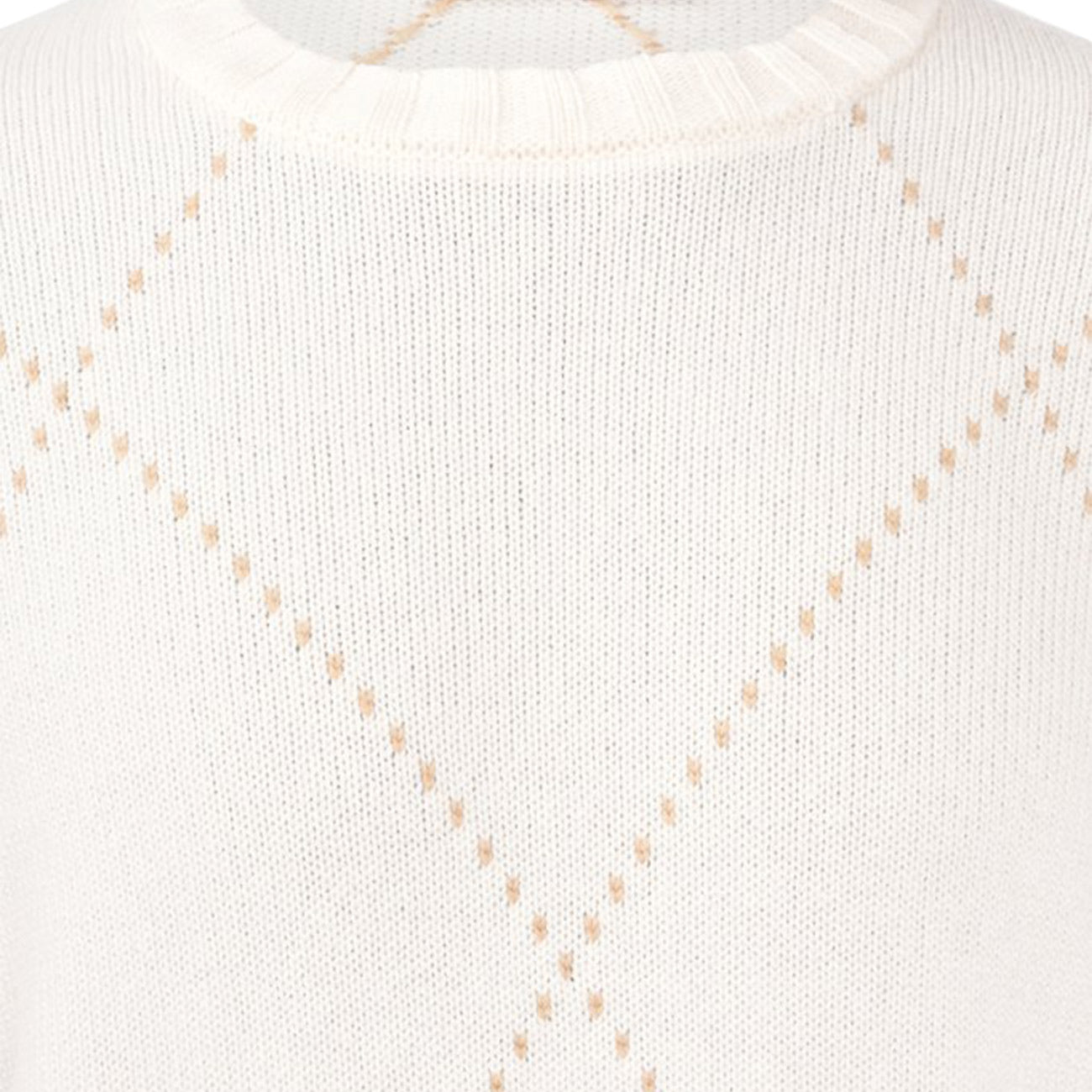 LA FILERIA Maglia Girocollo A Rombi 13156/19653 001 BEIGE 