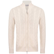 LA FILERIA Maglia Full Zip 23161/19672 113 ECRU 