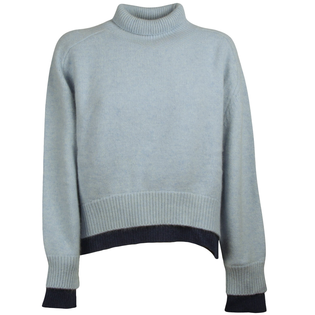 MA PETITE CAPSULE Pullover a collo alto MHE180 33 BLU CIELO 