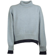 MA PETITE CAPSULE Pullover a collo alto MHE180 33 BLU CIELO 