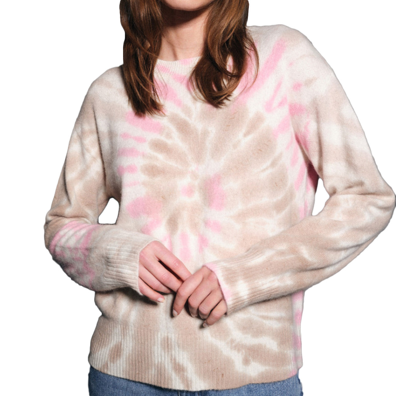 MA PETITE CAPSULE Maglione Malabar Collector Beige/Fucsia MHE260 53 BEIGE FUCSIA 