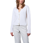 MAIDA MILA Cardigan In Lana 8106 002 BIANCO 