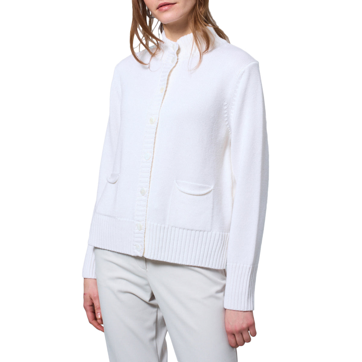 MAIDA MILA Giacca In Lana 8125 002 PANNA 