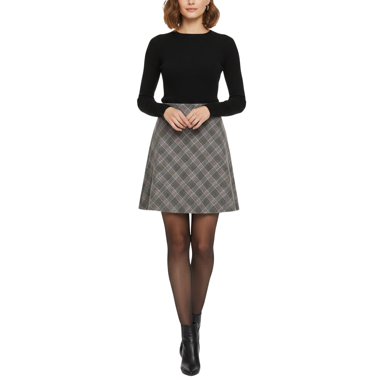 MASCHERONI Gonna Sbieca 3220 4375 300 CAMEL BLACK 