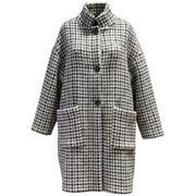 MASCHERONI Cappotto Giosue Micro Pied De Poule EC001WT5042 752 NAVY BEIGE 