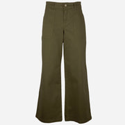 NOIR E BLEU Pantalone Work Gabardina DENISE WORK 9 MILITARY 