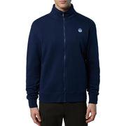 NORTH SAILS Felpa Con Patch Logo E Zip Blu 691256 0802 NAVY BLUE 