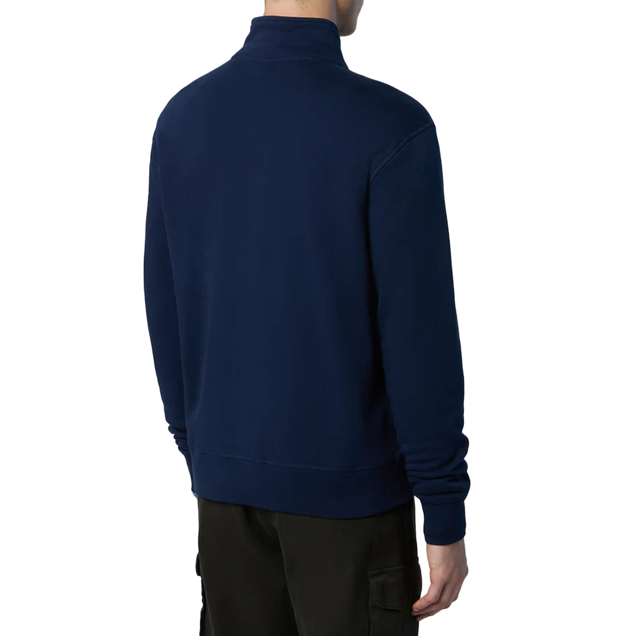 NORTH SAILS Felpa Con Patch Logo E Zip Blu 691256 0802 NAVY BLUE 