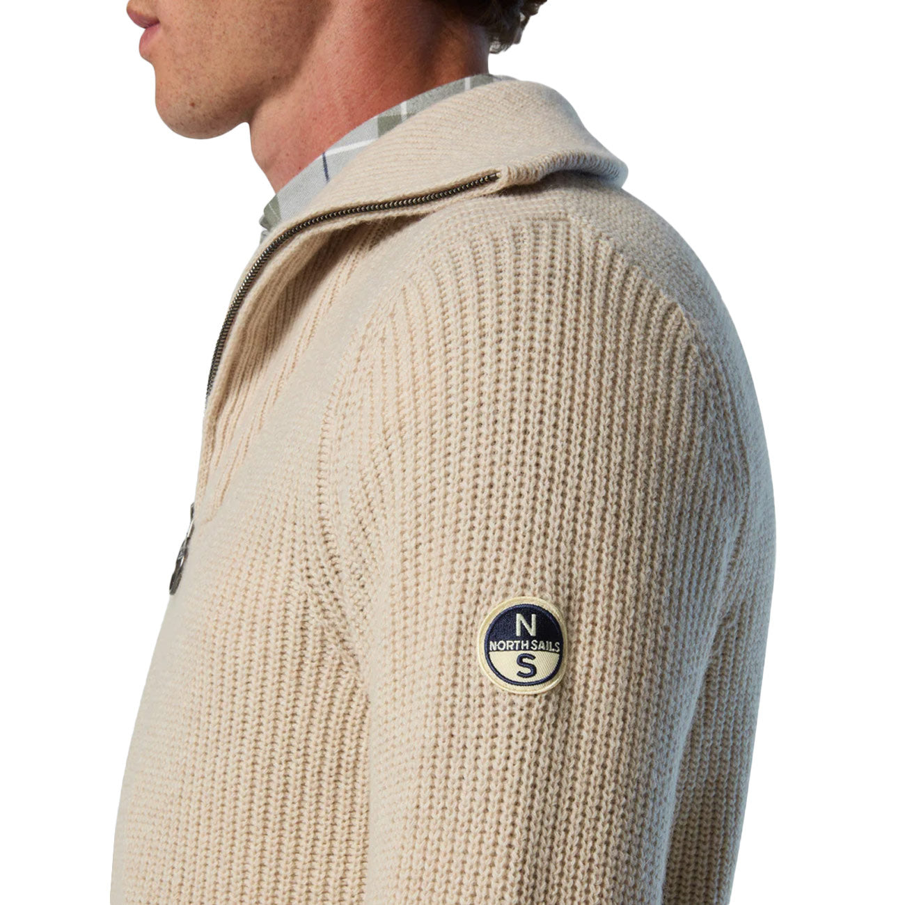 NORTH SAILS Maglione Trucker D'Archivio Beige 699202 0915 WINTER ROPE 