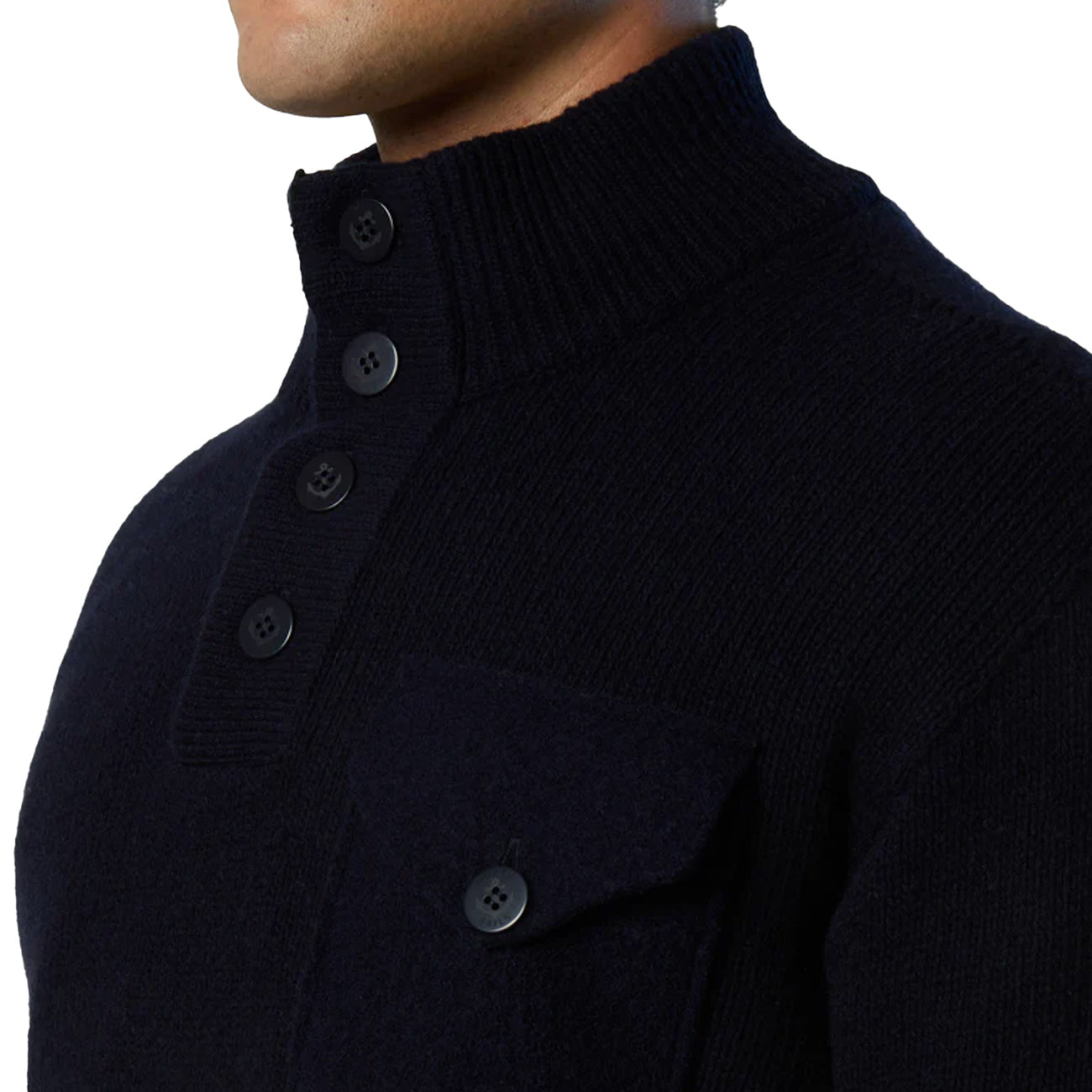 NORTH SAILS Maglione D'Archivio Con Bottoni Blu 699203 0802 NAVY BLUE 