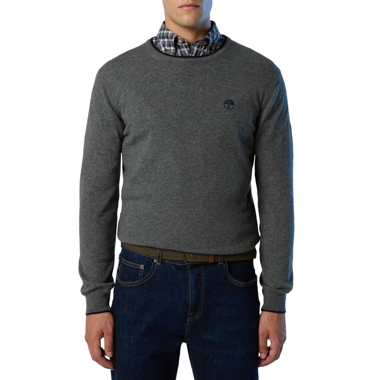 NORTH SAILS Maglione Girocollo 699775 0928 MEDIUM GREY MELANGE 