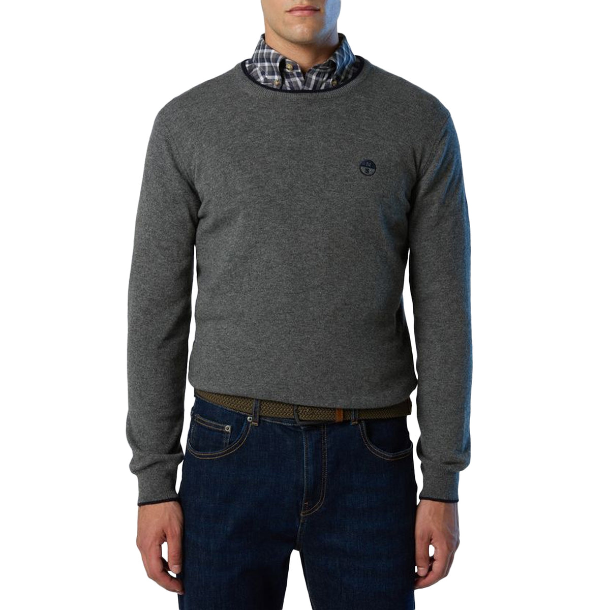 NORTH SAILS Maglione Girocollo 699775 0928 MEDIUM GREY MELANGE 