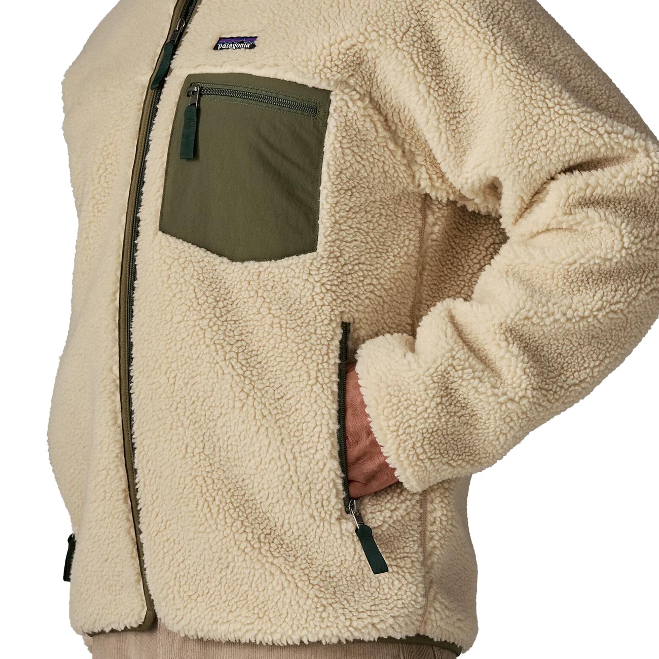 PATAGONIA Giacca In Pile Retro-X® Classica 23057 DNBA/DARK NAT W/BASIN GREEN 