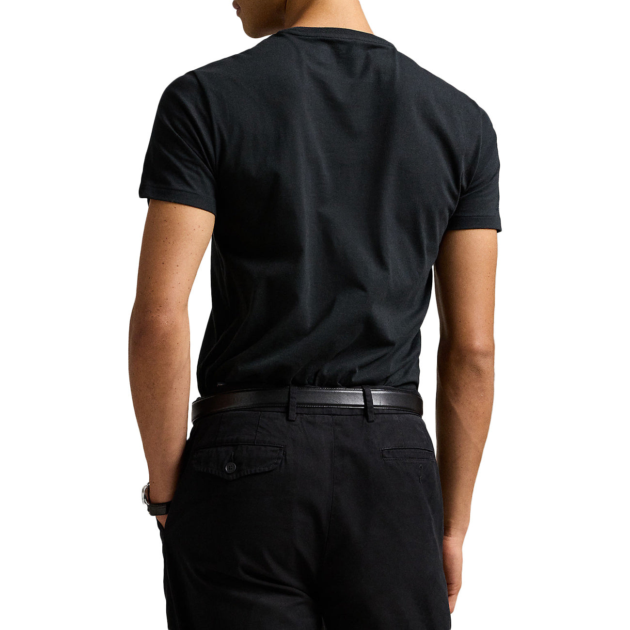 POLO RALPH LAUREN T-Shirt Girocollo In Jersey Slim Fit 710680785 001 RL BLACK 