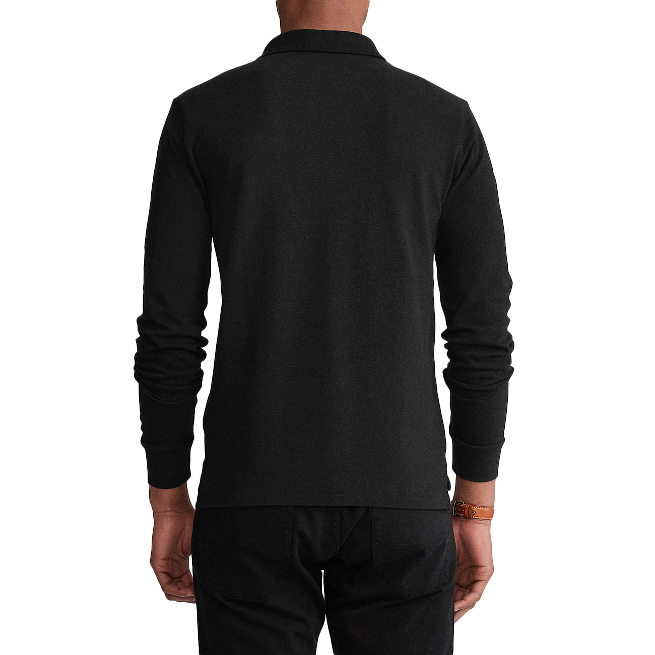 POLO RALPH LAUREN Polo A Maniche Lunghe In Rete Slim Fit 710681126 037 BLACK/C3870 