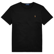 POLO RALPH LAUREN T-Shirt In Cotone Custom Slim Fit Uomo Polo Black 710740727 001 POLO BLACK 