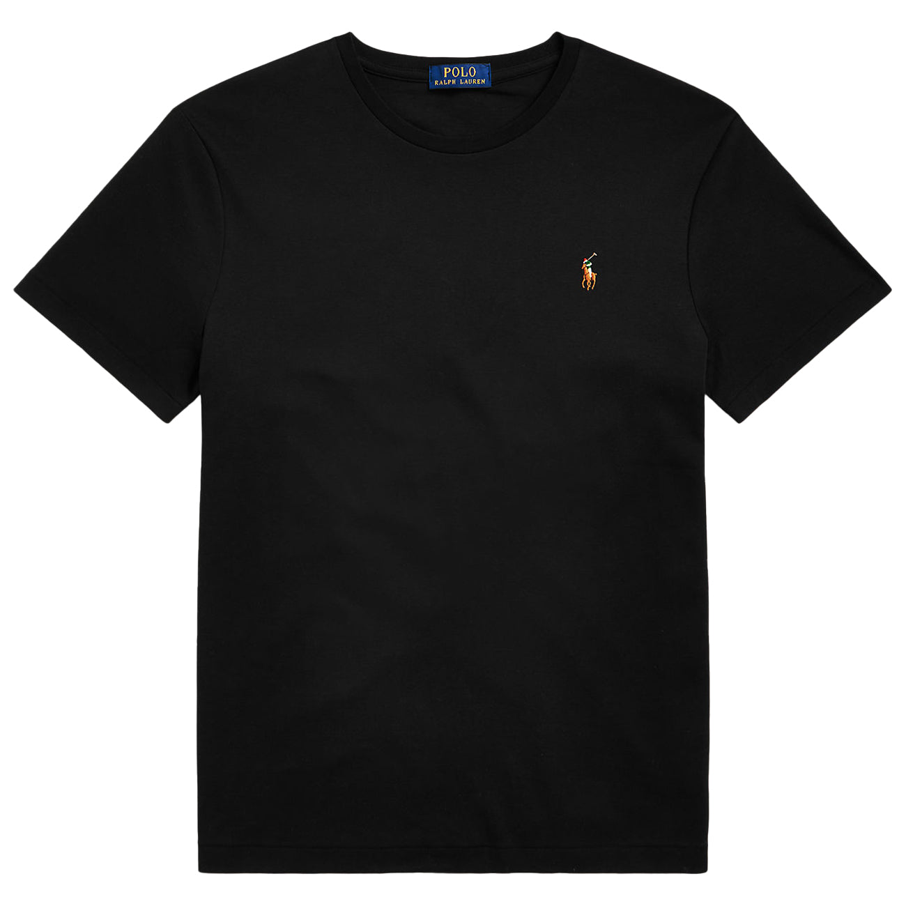 POLO RALPH LAUREN T-Shirt In Cotone Custom Slim Fit Uomo Polo Black 710740727 001 POLO BLACK 