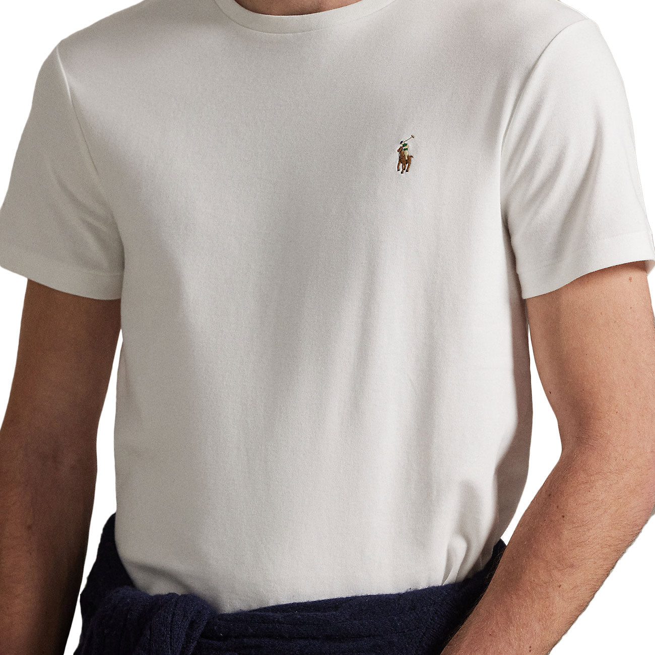 POLO RALPH LAUREN T-Shirt In Morbido Cotone Slim Fit 710740727 002 WHITE 