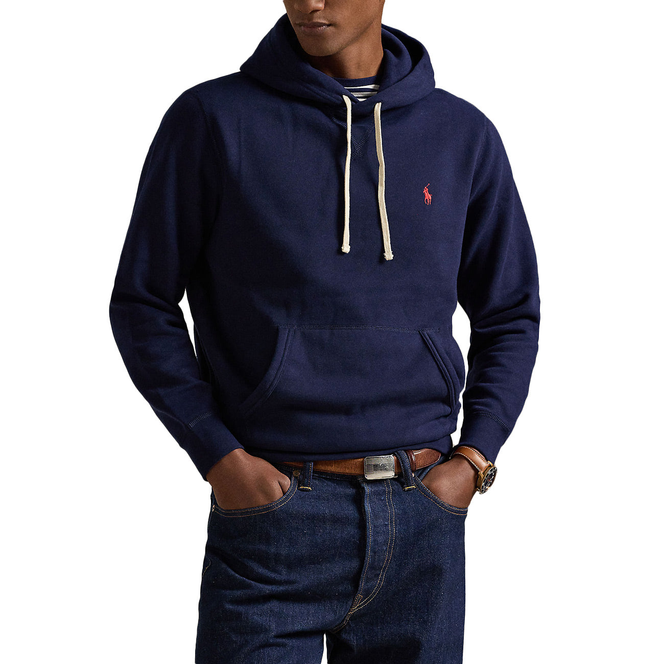 POLO RALPH LAUREN Felpa Con Cappuccio In Pile 710766778 007 CRUISE NAVY 