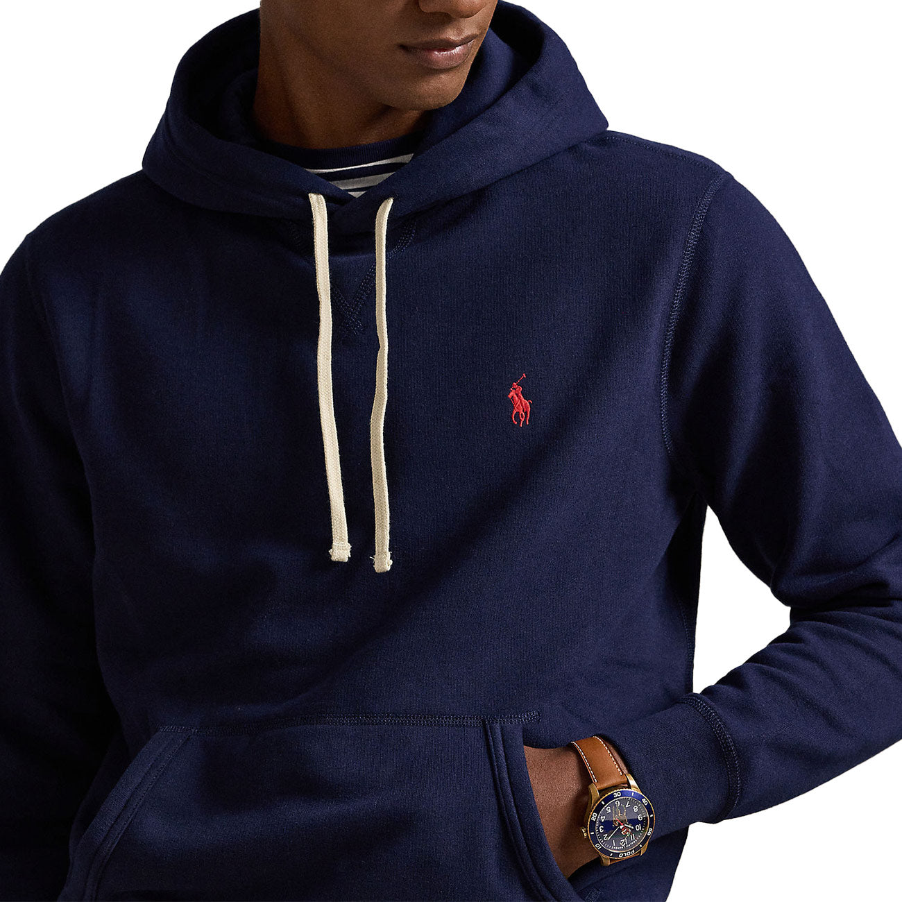 POLO RALPH LAUREN Felpa Con Cappuccio In Pile 710766778 007 CRUISE NAVY 