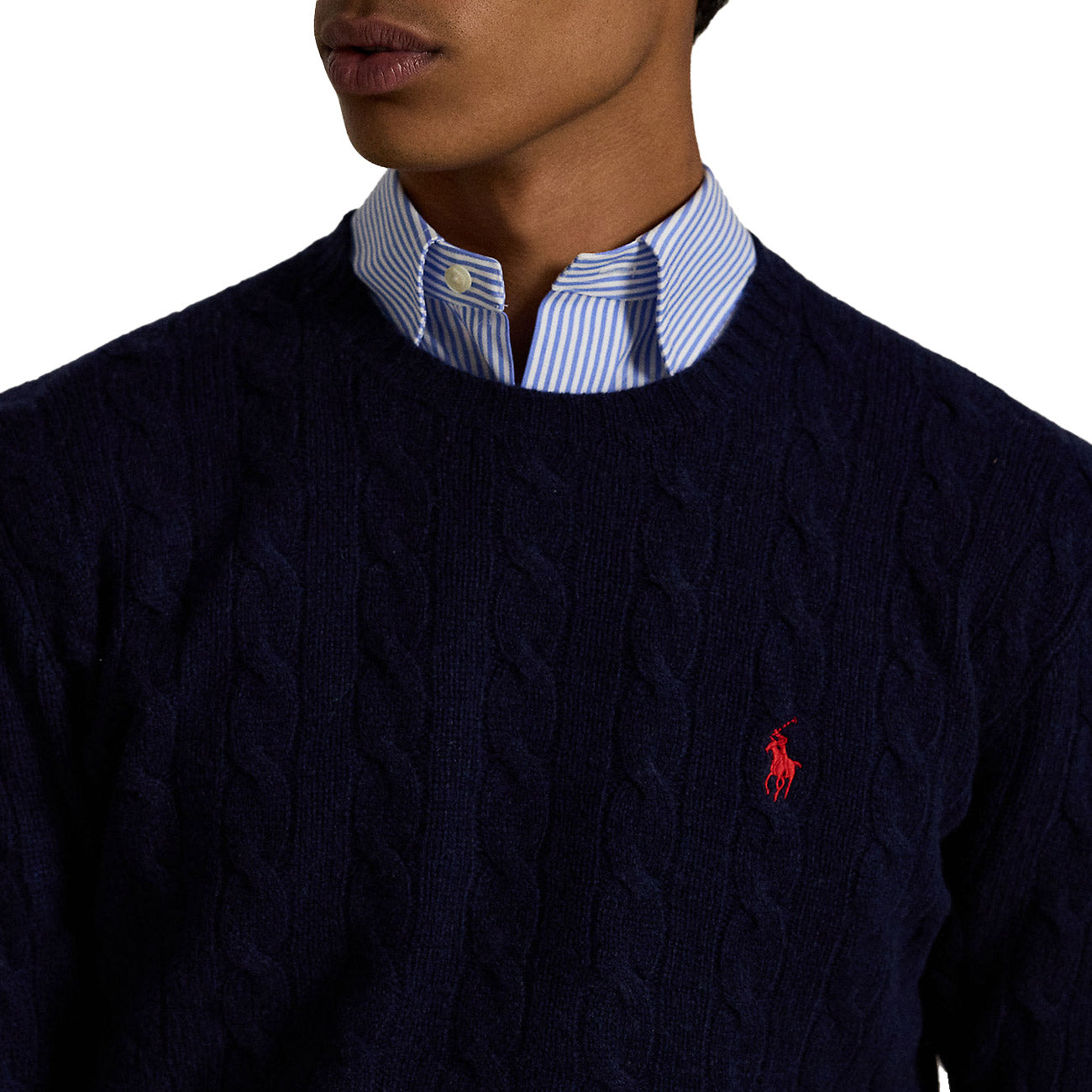 POLO RALPH LAUREN Pull In Lana E Cashmere Uomo Hunter Navy 710876762 002 HUNTER NAVY 