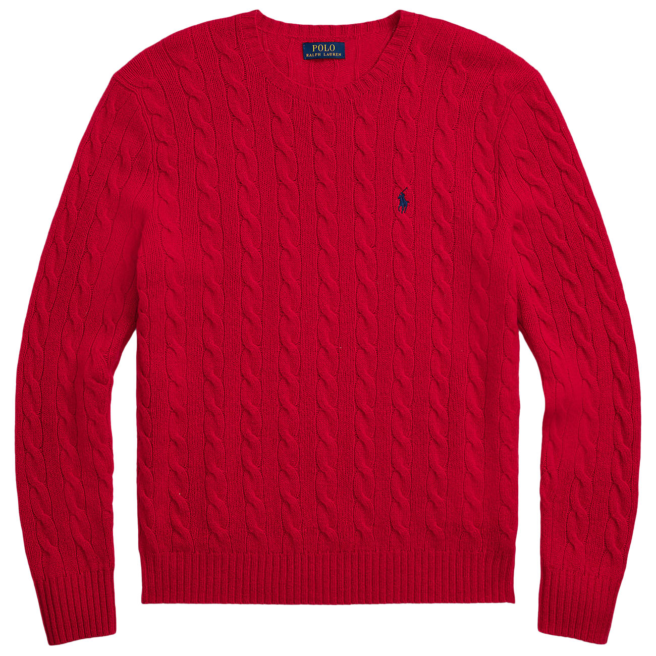 POLO RALPH LAUREN Maglia In Lana E Cashmere A Trecce 710876762 006 PARK AVE RED 