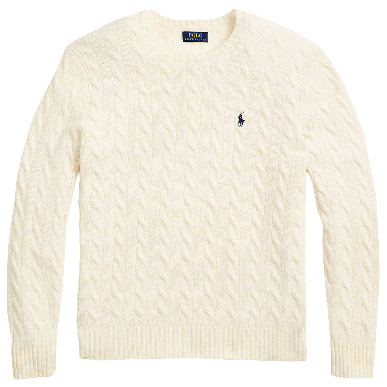 POLO RALPH LAUREN Maglia In Lana E Cashmere A Trecce 710876762 010 ANDOVER CREAM 