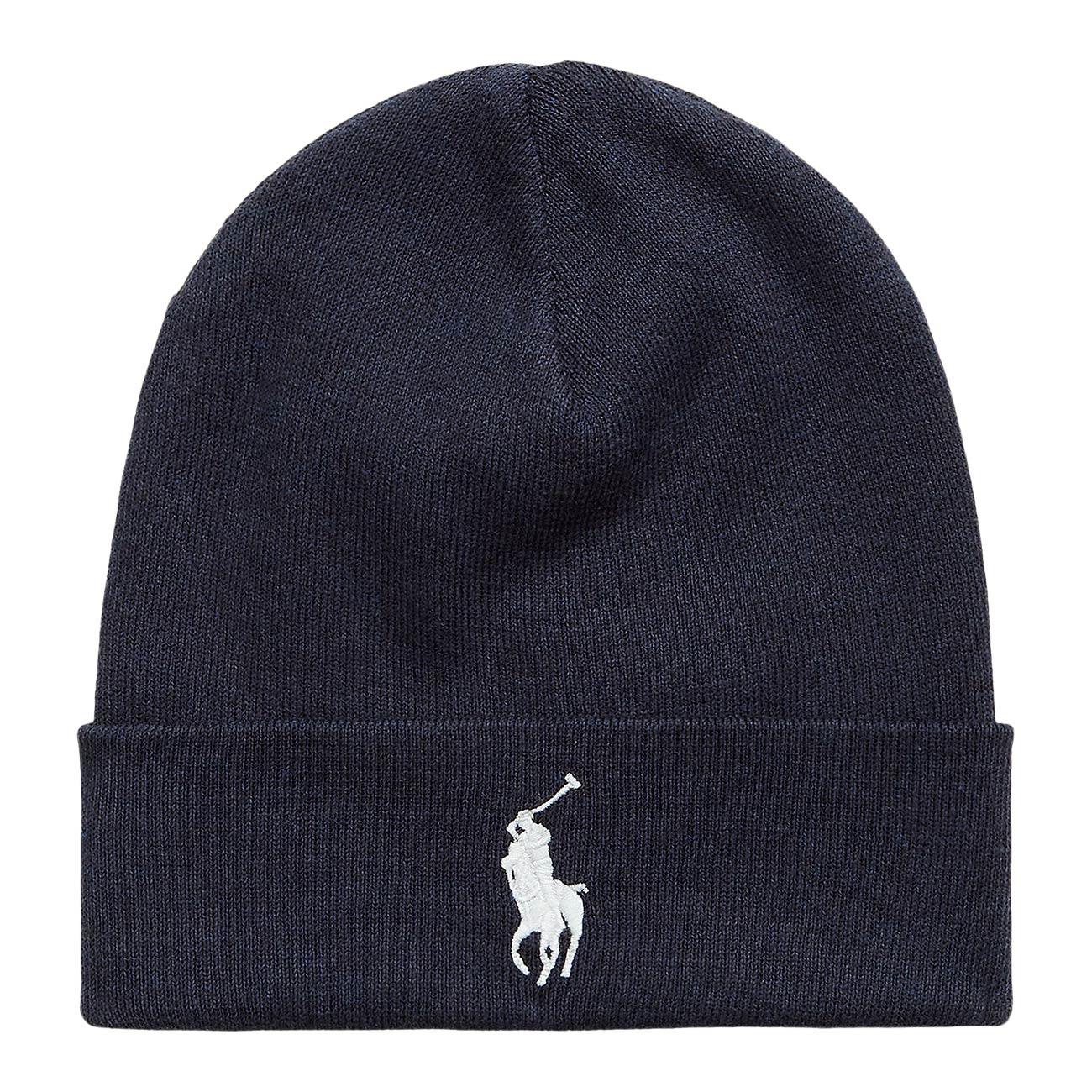 POLO RALPH LAUREN Berretto In Cotone Pettinato 710886138 022 NAVY HEATHER 