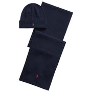 POLO RALPH LAUREN Set Regalo Berretto E Sciarpa In Lana Merino 710951146 001 HUNTER NAVY 