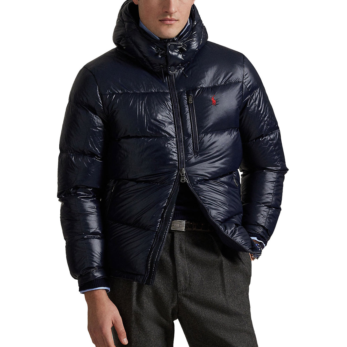 POLO RALPH LAUREN Giaccone Gorham Lucido 710968281 002 NAVY GLOSS 