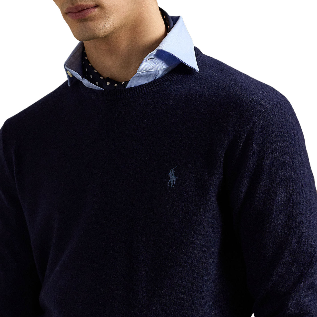POLO RALPH LAUREN Maglione Girocollo In Lana 710974148 001 HUNTER NAVY 