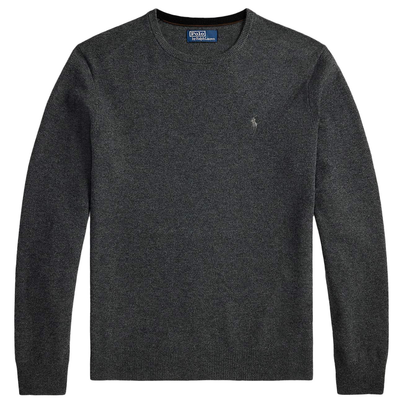POLO RALPH LAUREN Maglione Girocollo In Lana 710974148 004 DARK CHARCOAL HEATHER 