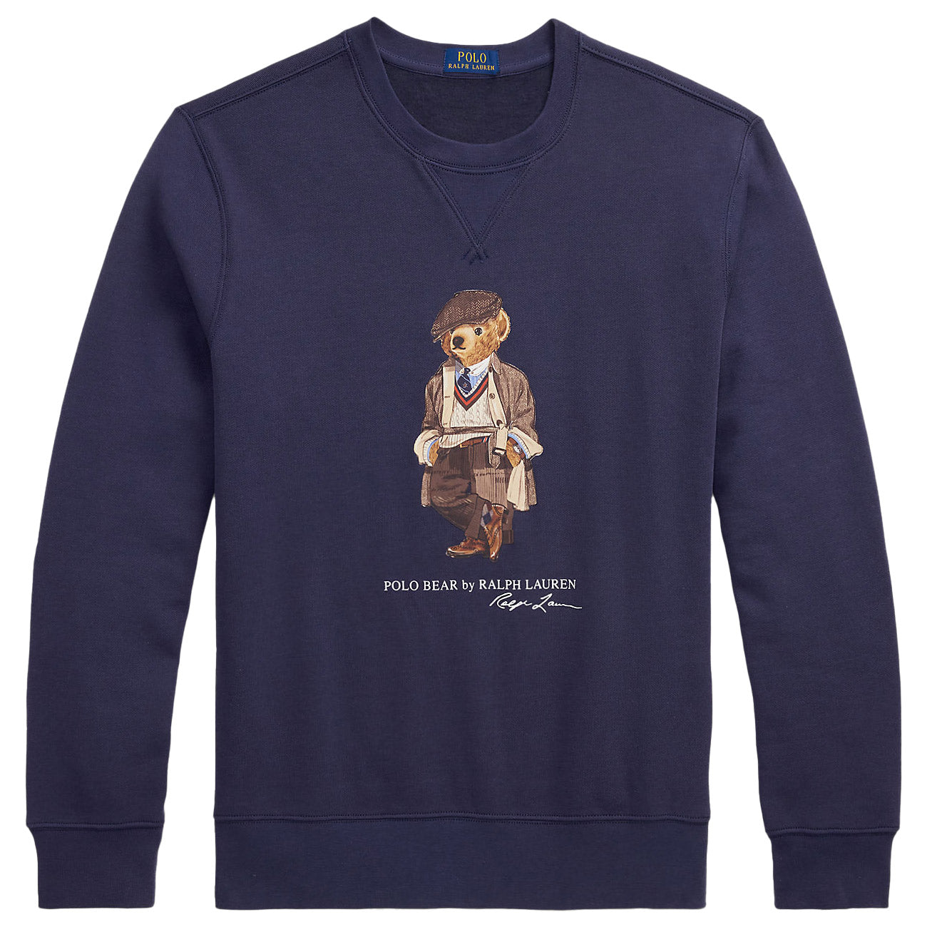 POLO RALPH LAUREN Felpa In Pile Con Orso Polo 710980305 001 FADED BLUE HRTG BEAR 
